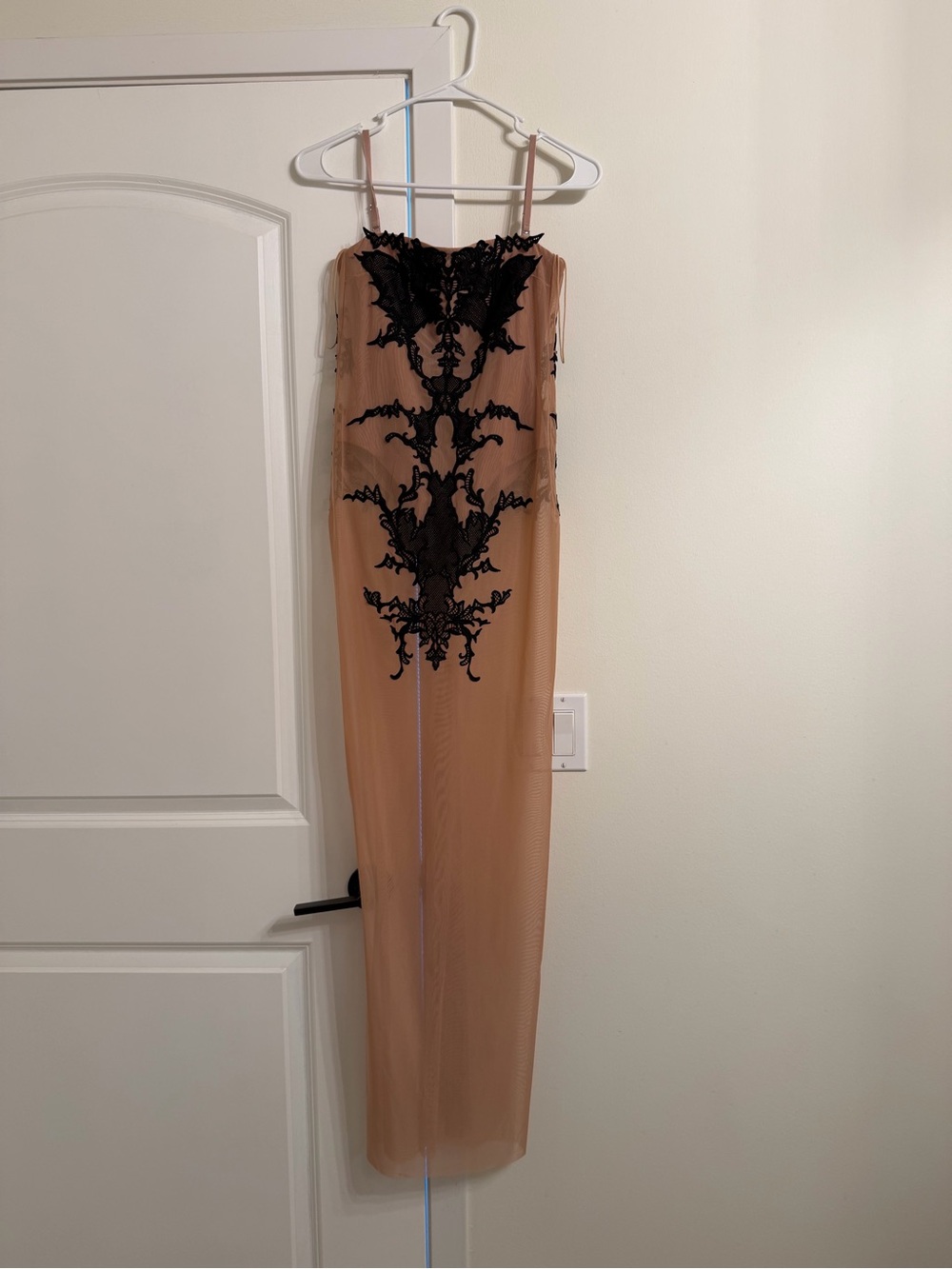 REVOLVE- Haelo Lace Corset Dress in Blush